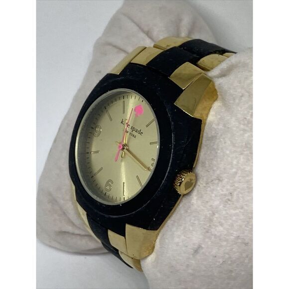 Kate Spade New York Skyline 1YRU0161 Women Gold/Black Band Analog Watch MP563 - Picture 4 of 12